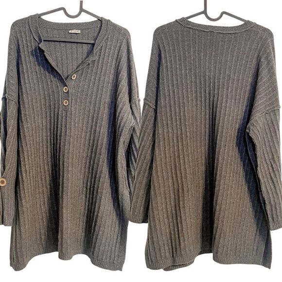 Free People Around The Clock Henley Pullover XS - Picture 4 of 8
